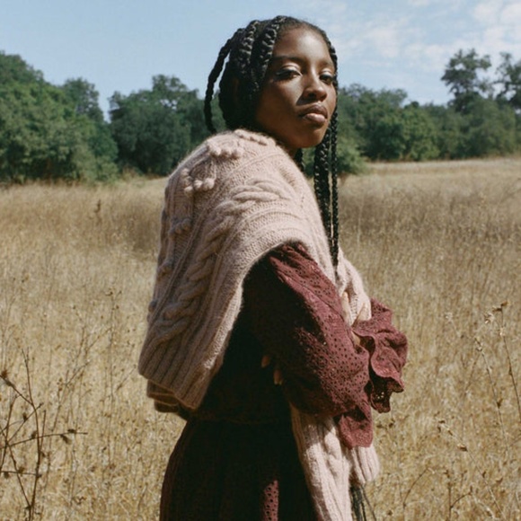 Doen Persephone Dress Sz M-L Burgundy NWT Lace Romantic - Picture 11 of 14